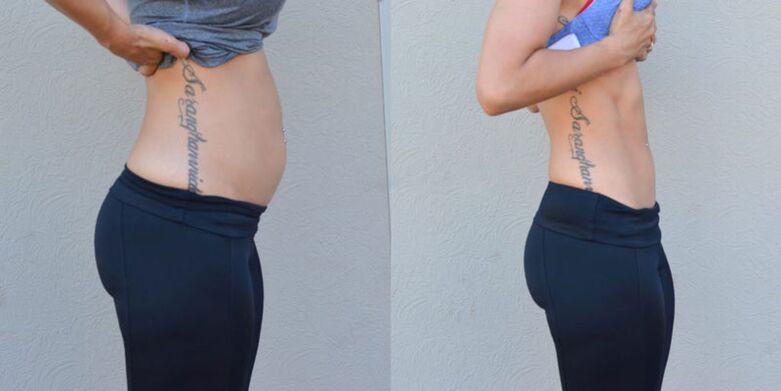 We burn fat in the waist