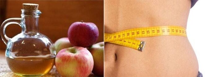 Apple cider vinegar can help with weight loss at home