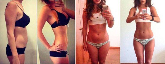 Exercise for the weight loss of the abdomen